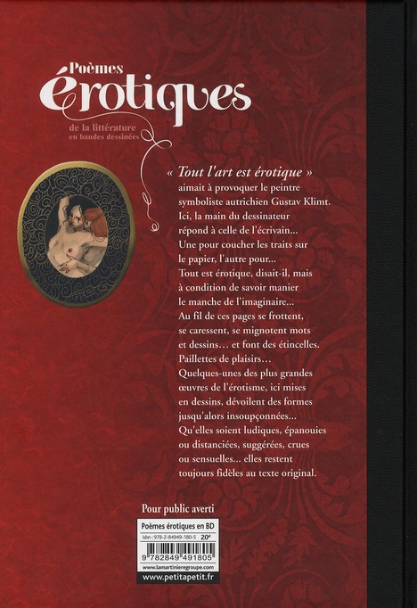 Poèmes érotiques de la littérature française en bande dessinées - Extrait 1