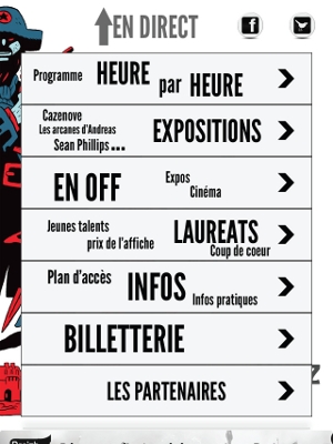 Une application iPhone pour le festival Quai des Bulles 2012