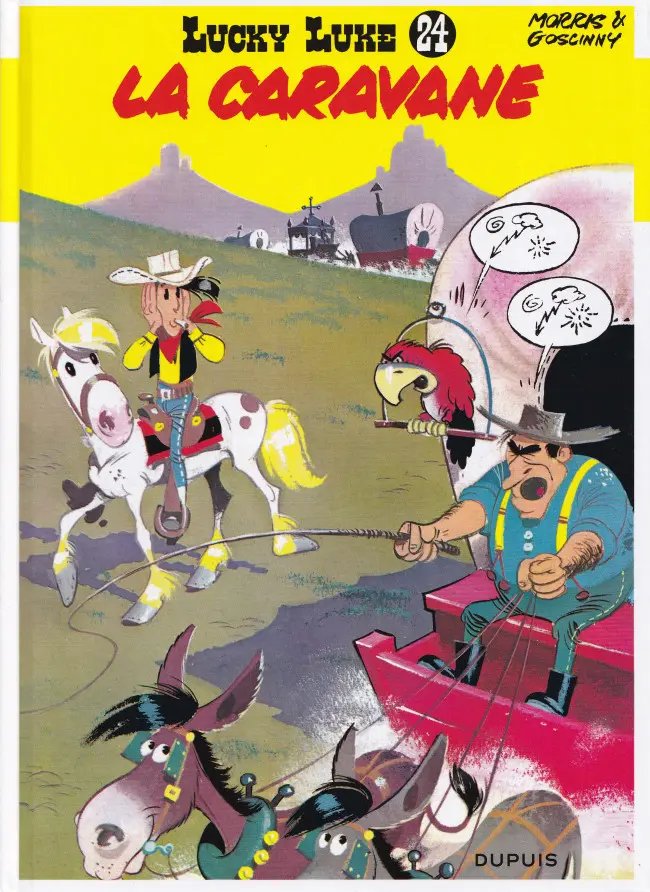 Caravane (La) - Série Lucky Luke par René Goscinny et Morris - Couverture