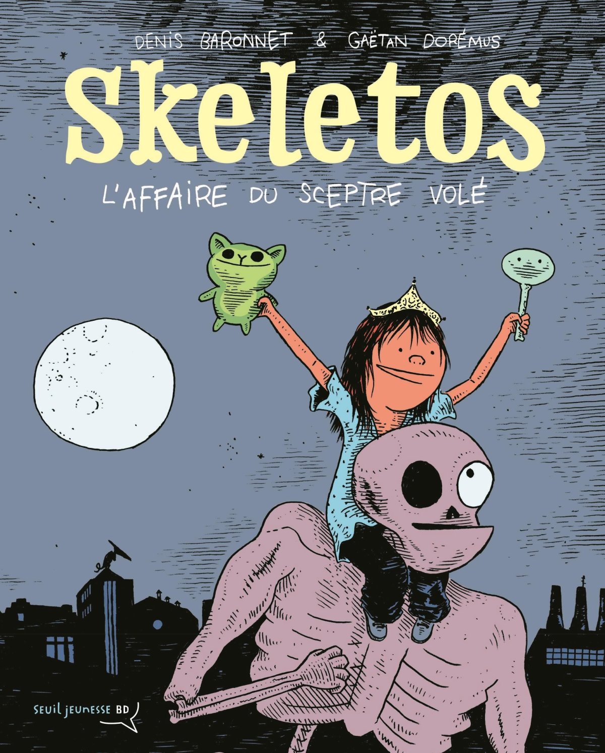 Skeletos - L'affaire du sceptre volé par Denis Baronnet et Gaëtan Dorémus - Couverture