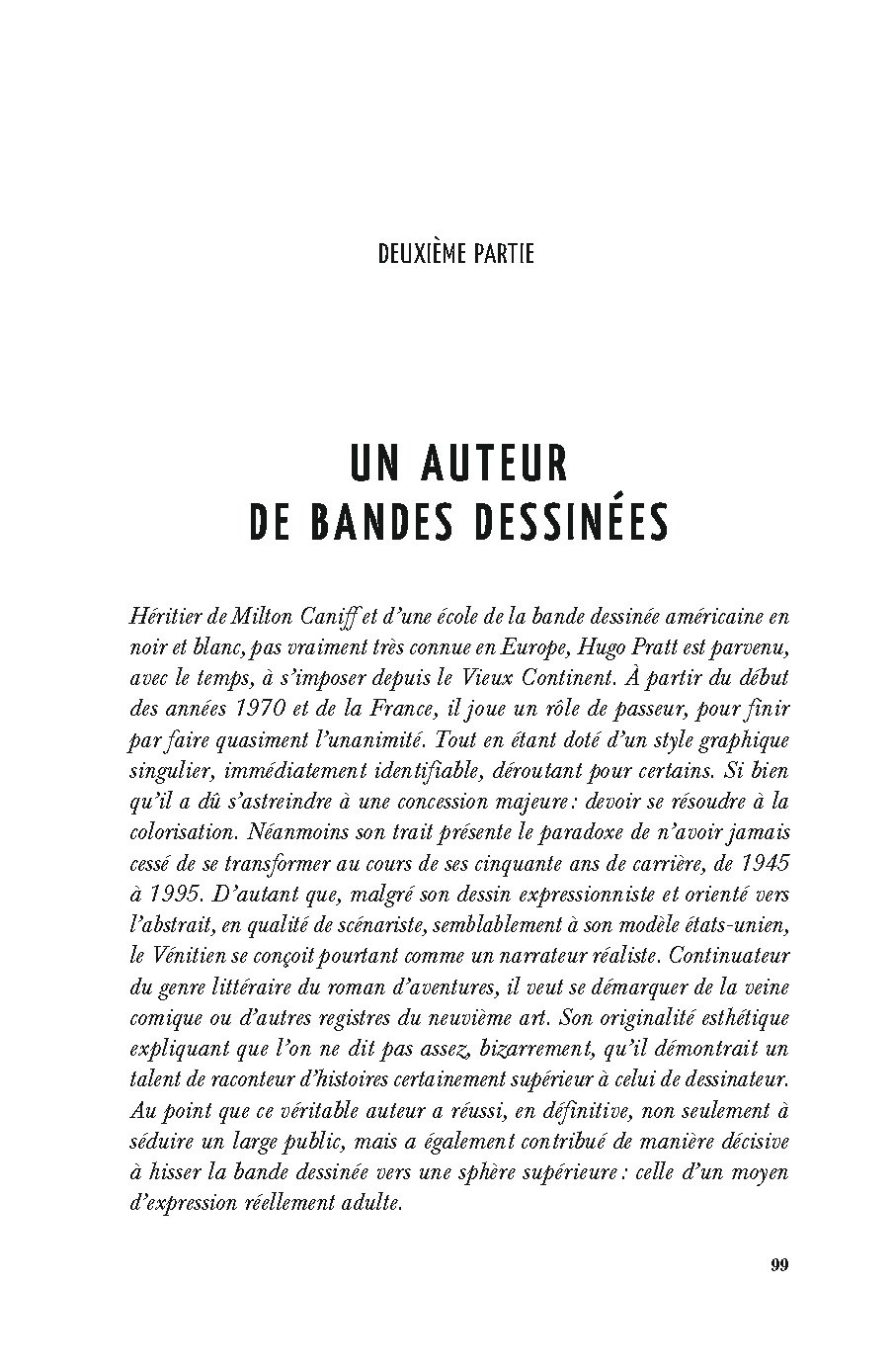 Hugo Pratt ou le sens de la fable - Extrait 1