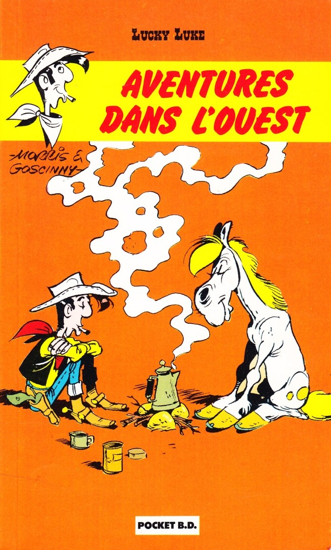 Aventures dans l'Ouest - Série Lucky Luke par René Goscinny et Morris - Couverture