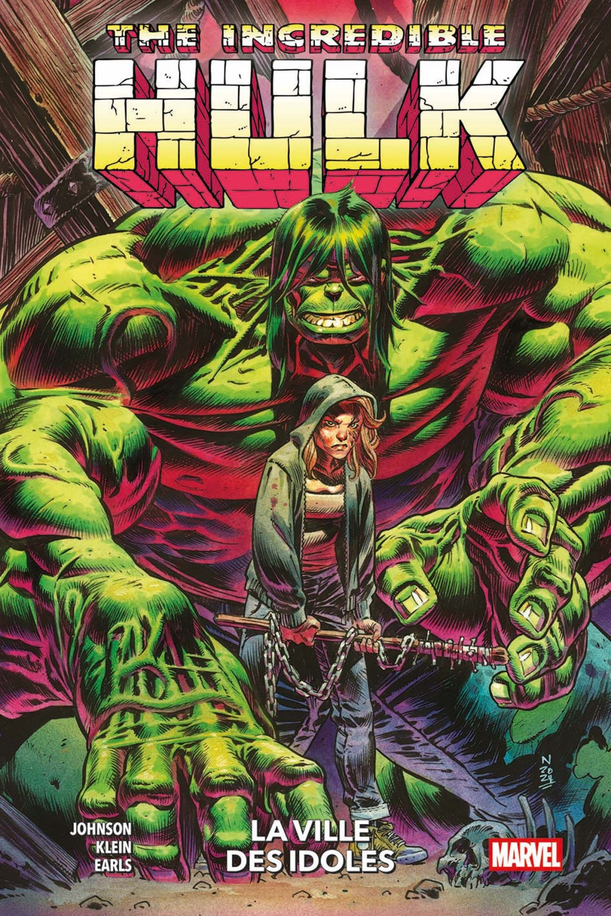 Ville des idoles (La) - Série The Incredible Hulk par Torunn Grønbekk, Phillip Kennedy Johnson, Benjamin Percy, Greg Pak, Lynne Yoshii, Daniel Earls, Geoff Shaw, Nic Klein et Rolando / Lan Medina - Couverture