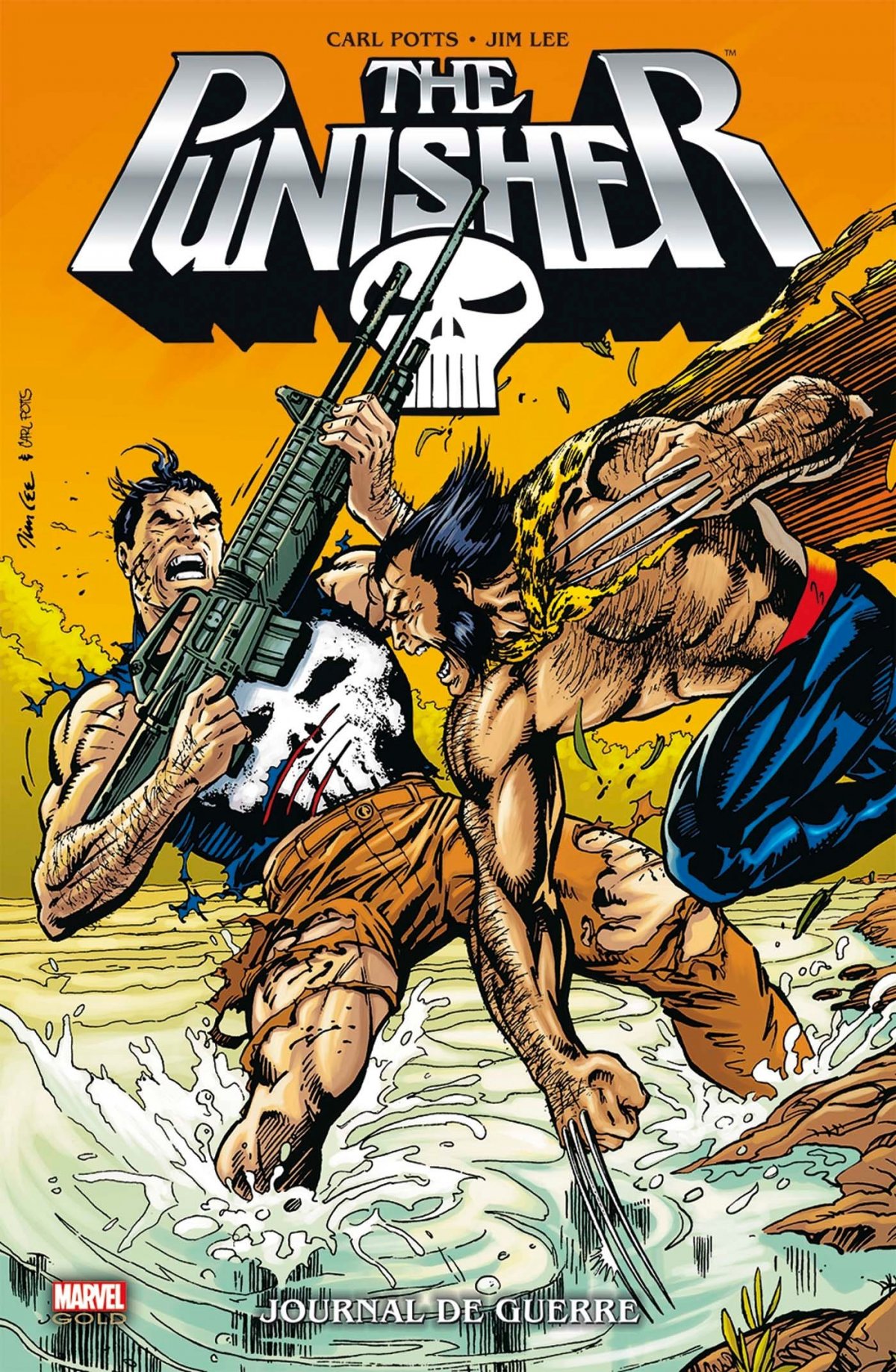 Journal de guerre - Série Punisher (Marvel) par John Wellington, Carl Potts et Jim Lee - Couverture