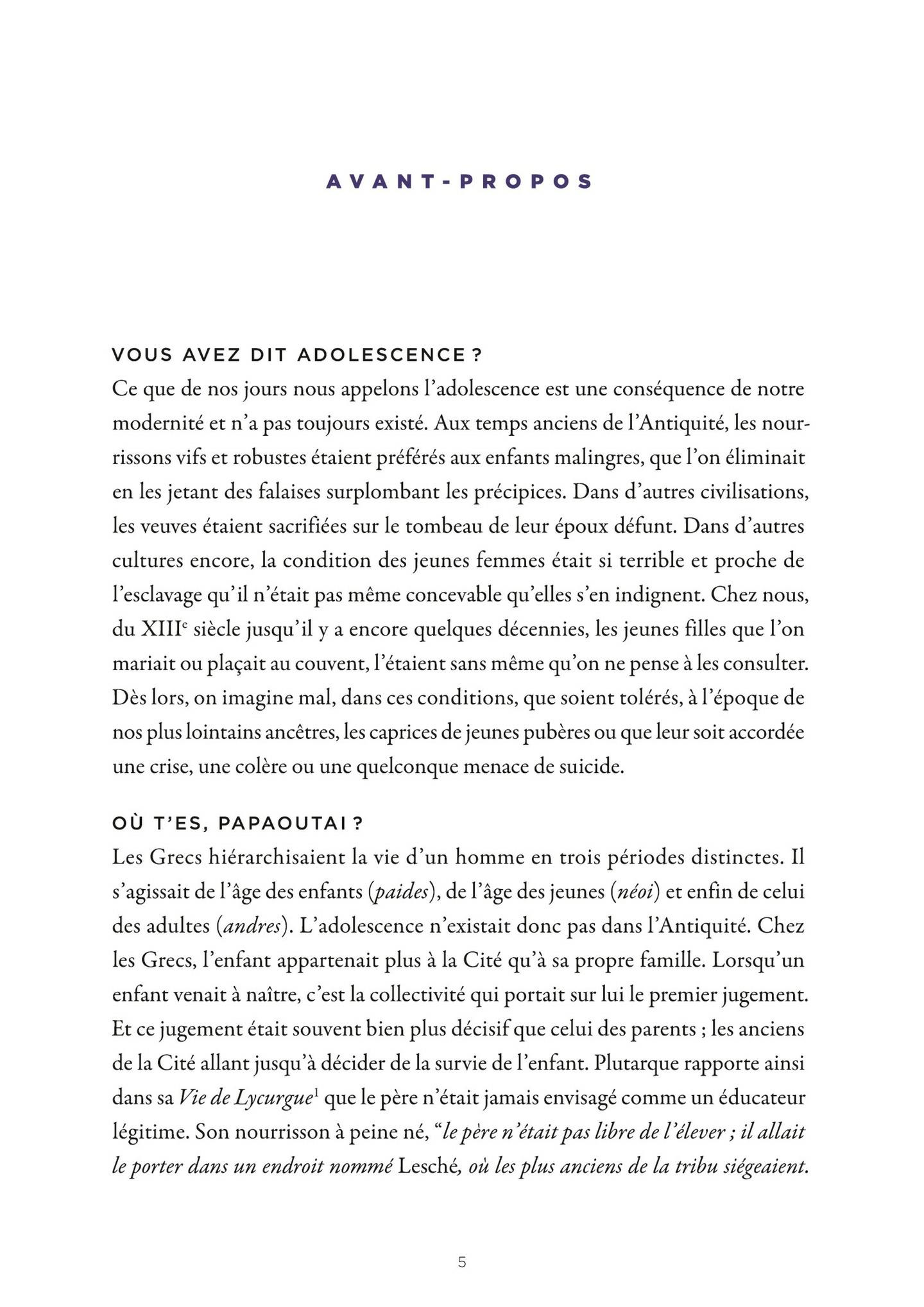 Adolescence (L') - Extrait 1