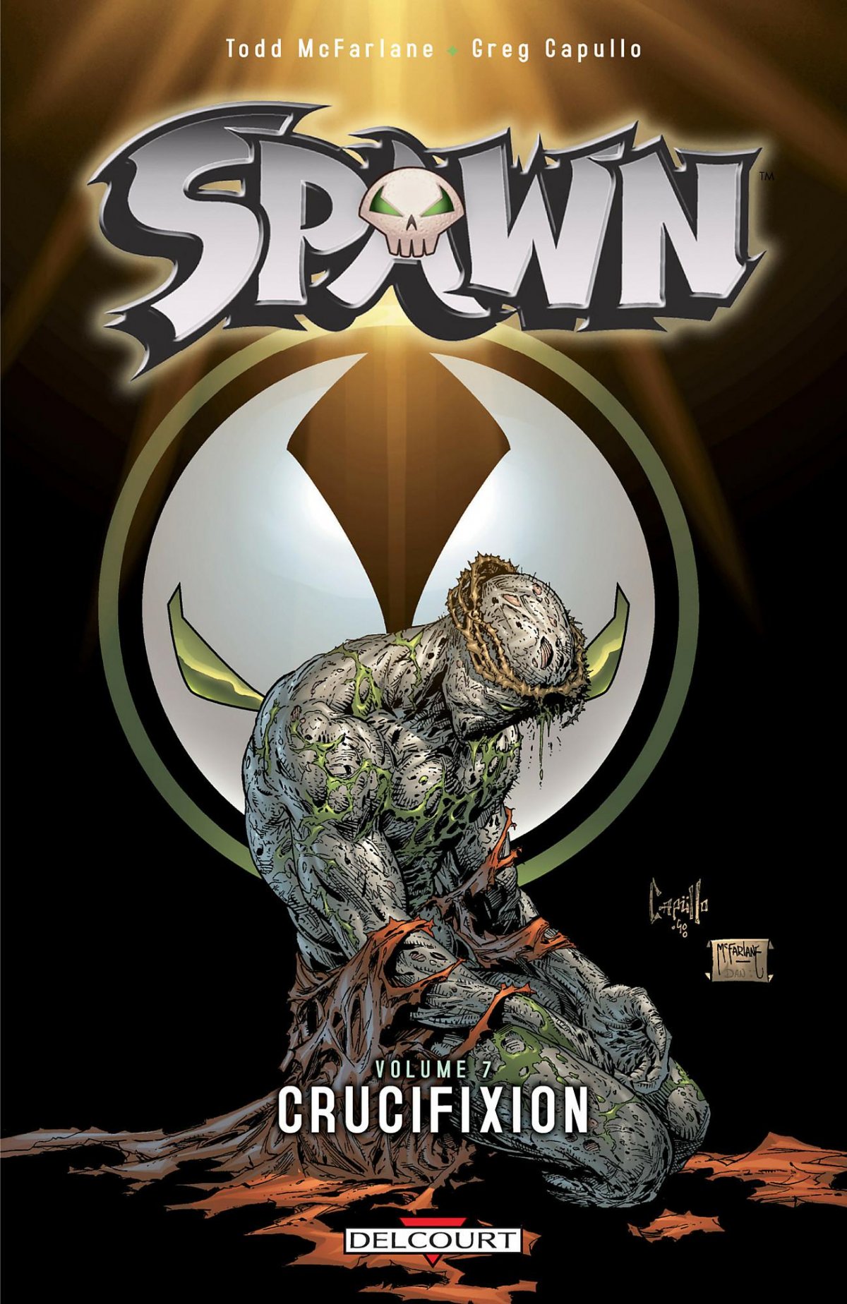 Crucifixion - Série Spawn par Brian Holguin, Todd McFarlane, Chance Wolf, Danny Miki, Jason Gorder, Dwayne Turner et Greg Capullo - Couverture