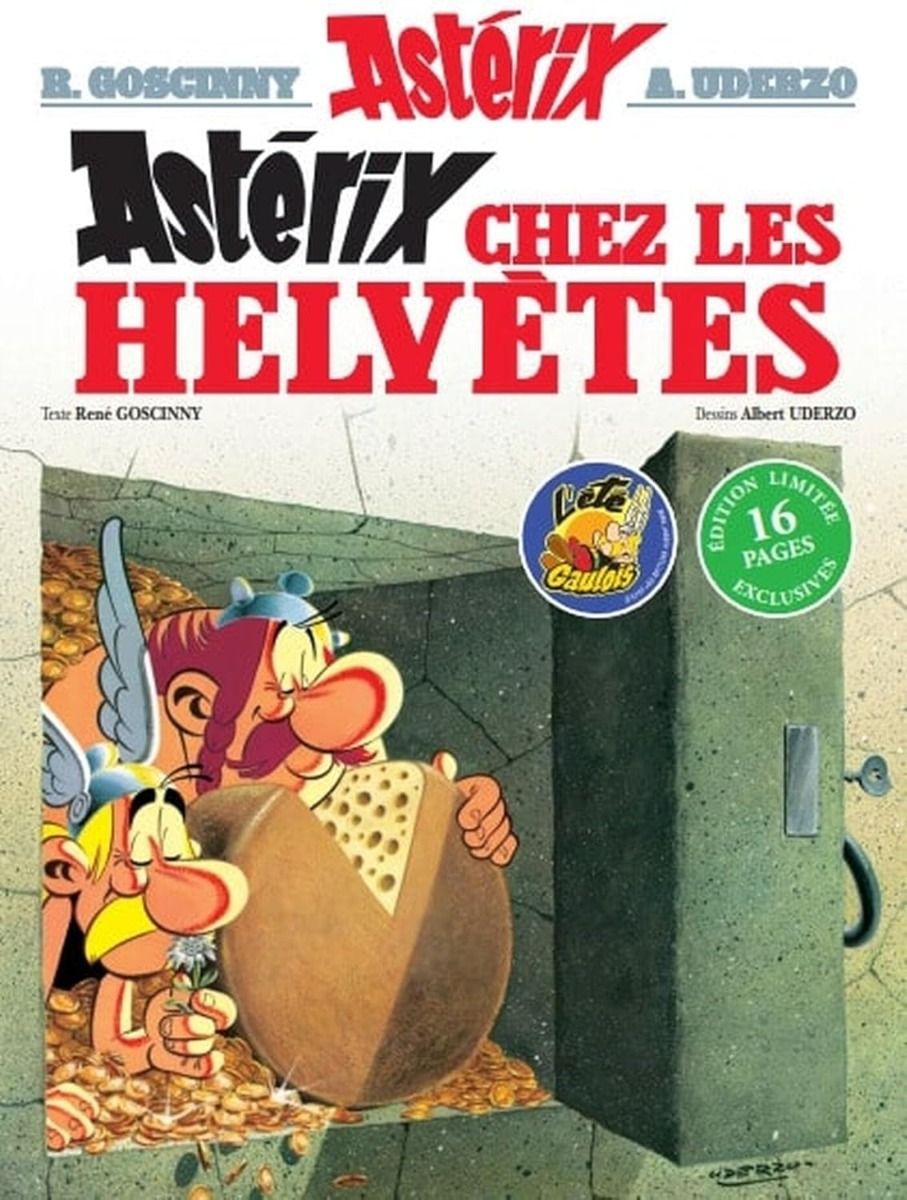 Astérix chez les Helvètes - Série Astérix par René Goscinny et Albert Uderzo - Couverture