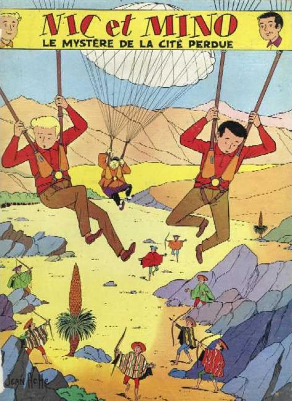 Mystère de la cité perdue (Le) - Série Nic et Mino par Claude Dupré et Jean Ache - Couverture