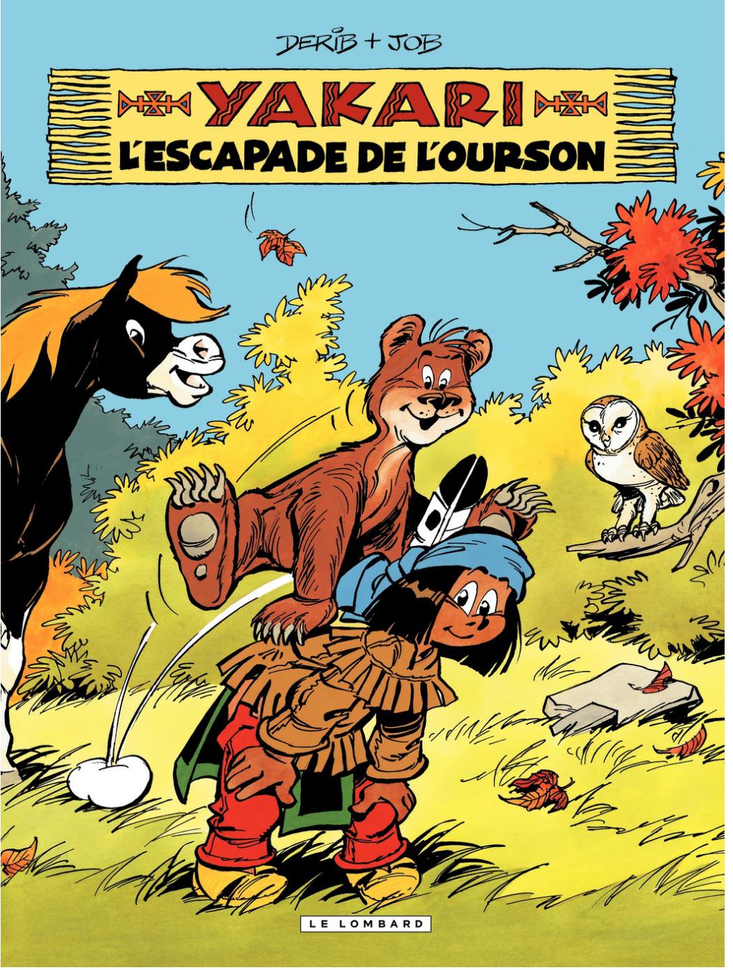 Escapade de l'ourson (L') - Série Yakari par Job et Derib - Couverture