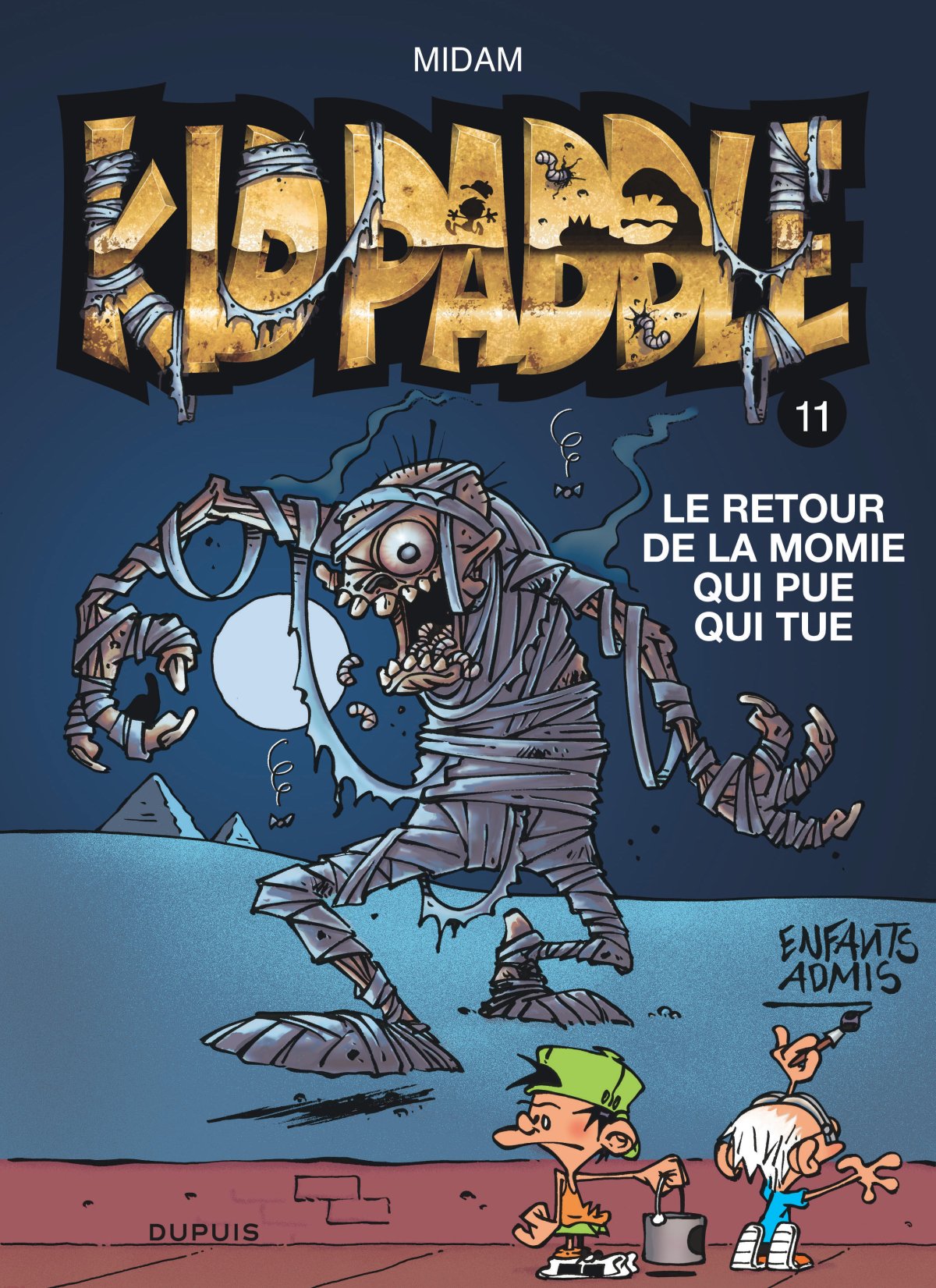 Retour de la momie qui pue qui tue (Le) - Série Kid Paddle par Midam - Couverture