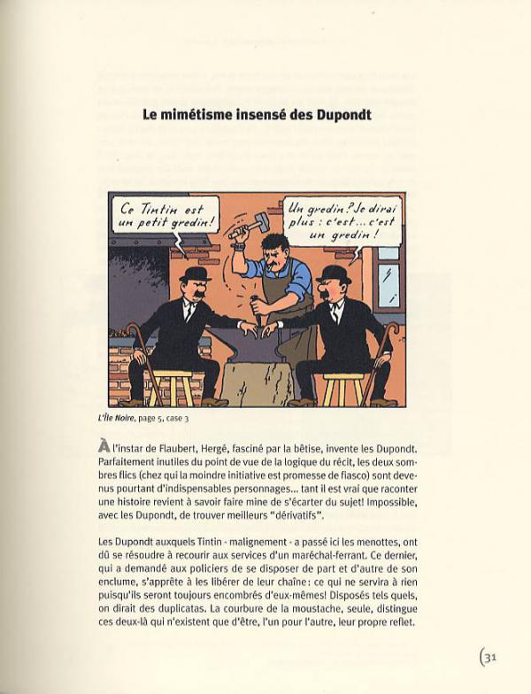 Hergé ou la profondeur des images plates - Cases en exergue - Extrait 1