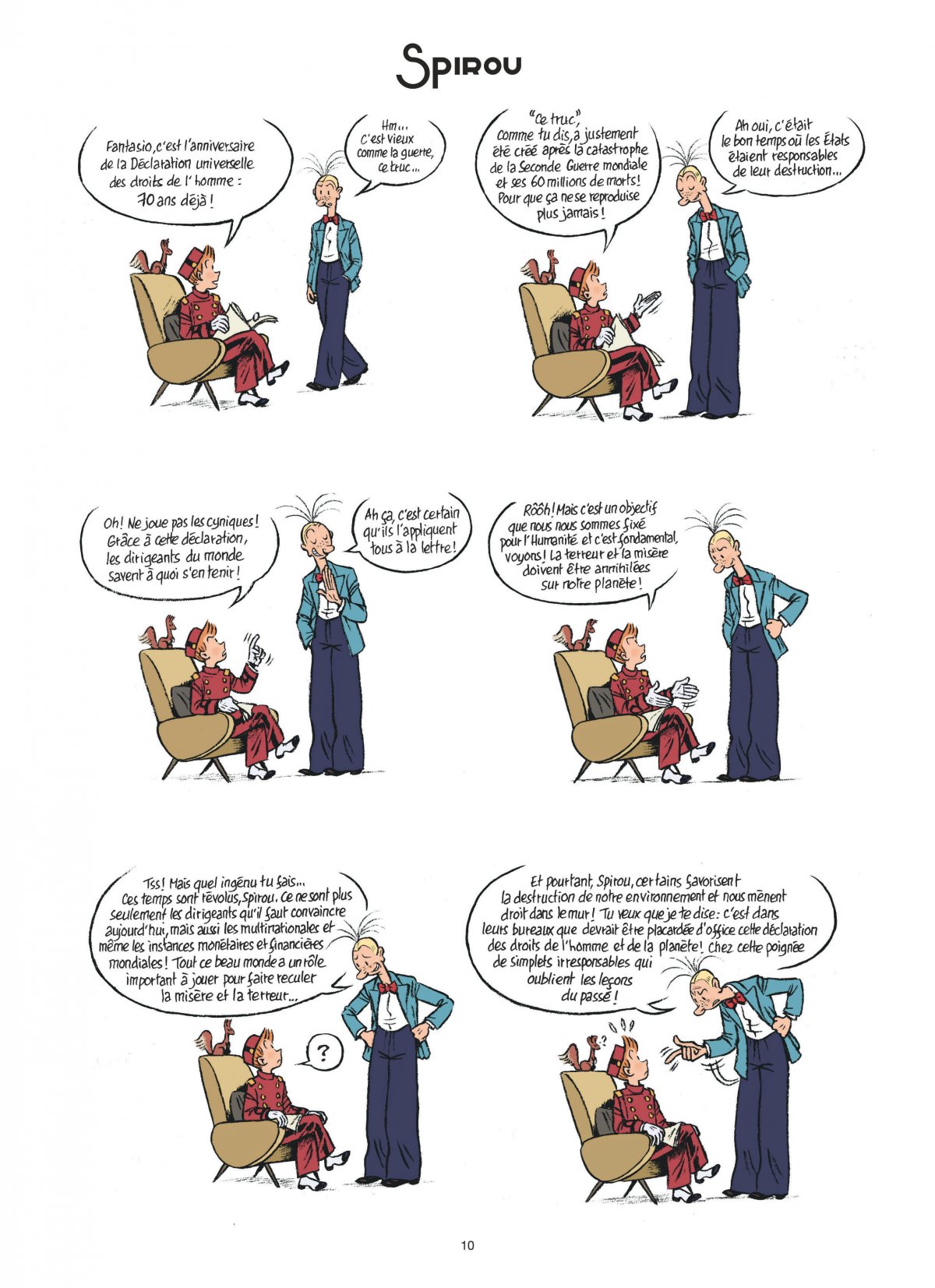 Spirou, défenseur des droits de l'homme - Extrait 1