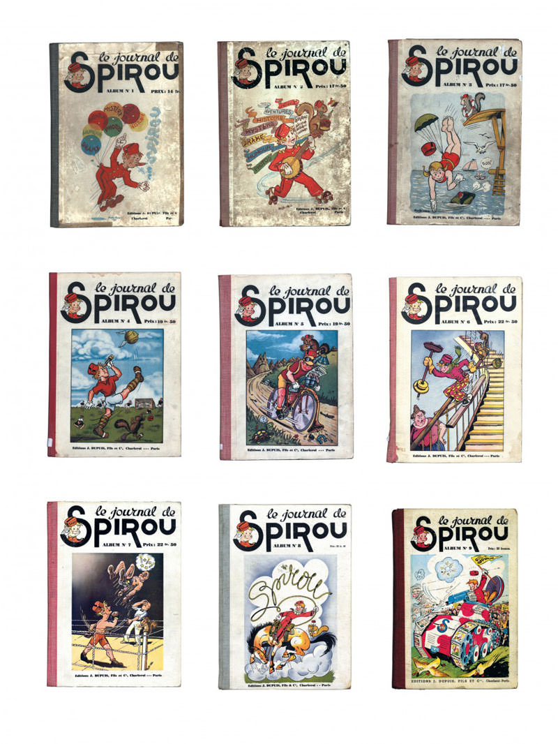 Spirou - Toutes les couvertures des recueils du journal par Franquin - Extrait 1