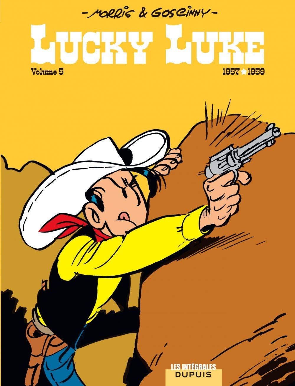 Lucky Luke - L'Intégrale n° 5 (1957-1959) - Série Lucky Luke - Intégrales par René Goscinny et Morris - Couverture