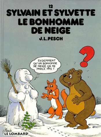 Bonhomme de neige (Le) - Série Sylvain et Sylvette par Robert Génin et Claude Dubois - Couverture