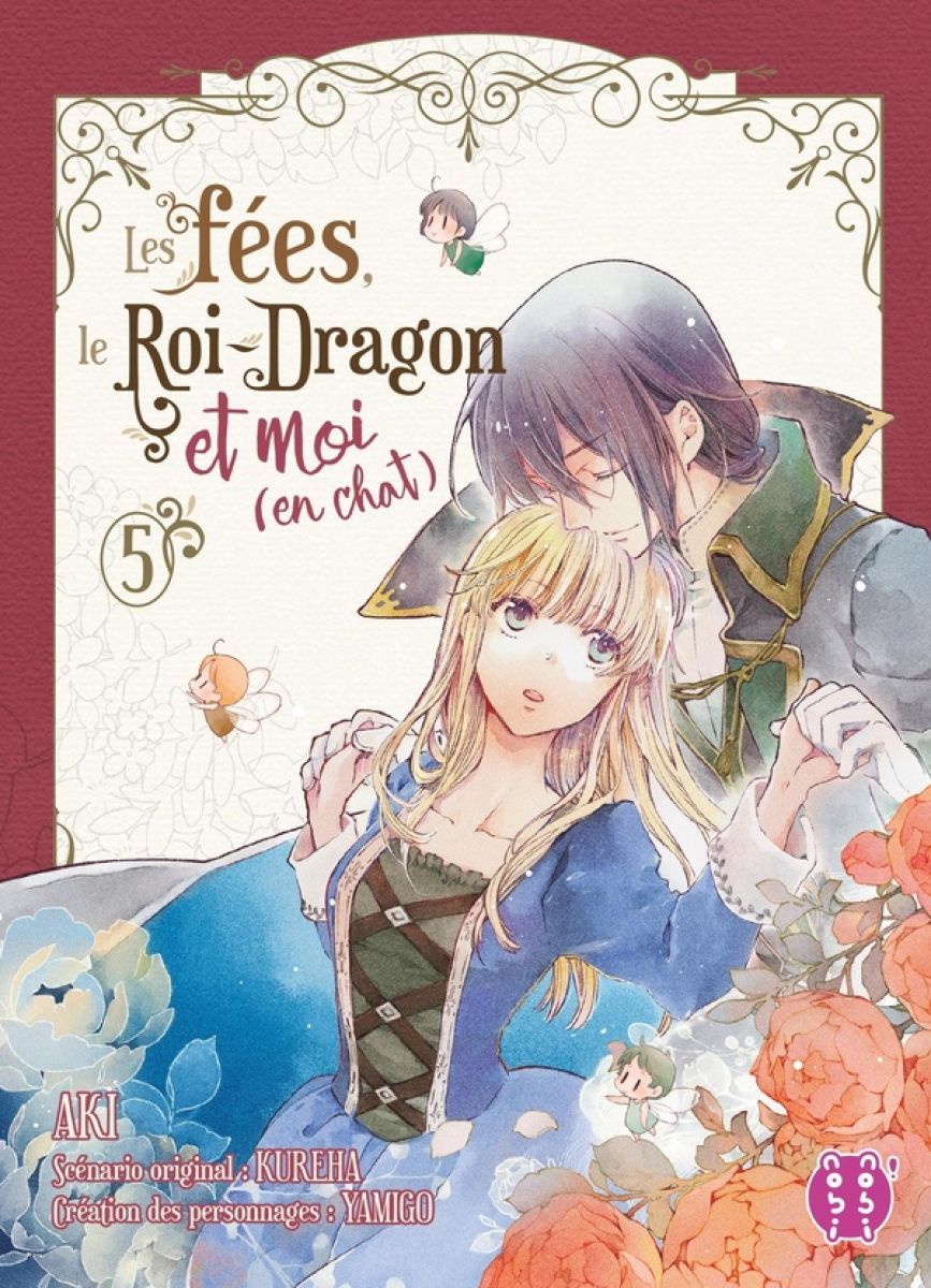 Fées, le Roi-Dragon et moi (en chat) 5 (Les) - Série Fées, le Roi-Dragon et moi (en chat) (Les) par Aki et Kureha - Couverture