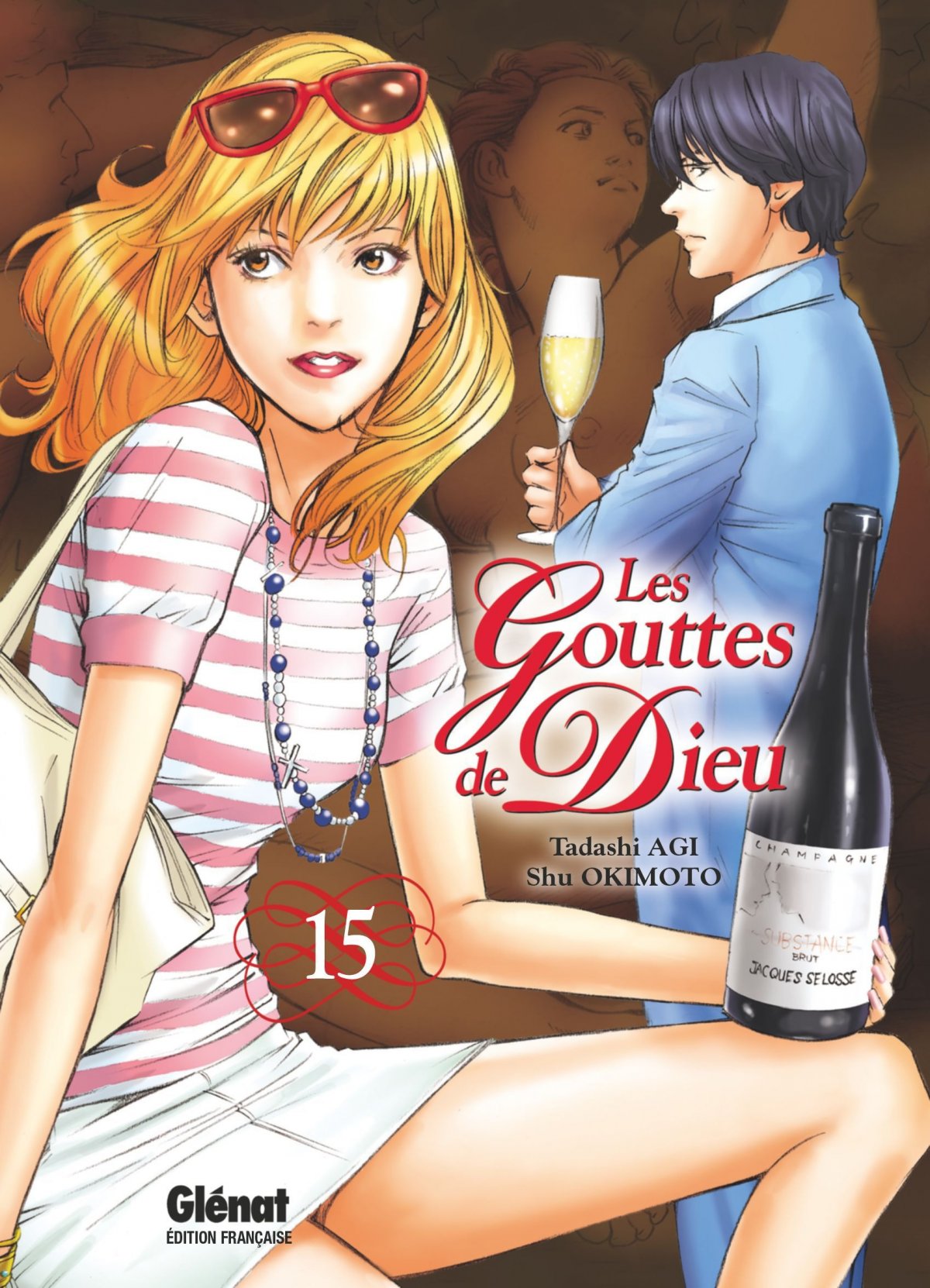 Gouttes de Dieu (Les) 15 - Série Gouttes de Dieu (Les) par Tadashi Agi / Seimaru Amagi et Shu Okimoto - Couverture