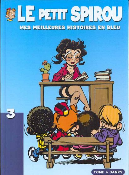 Mes meilleures histoires en bleu - Série Petit Spirou (Le) par Tome et Janry - Couverture
