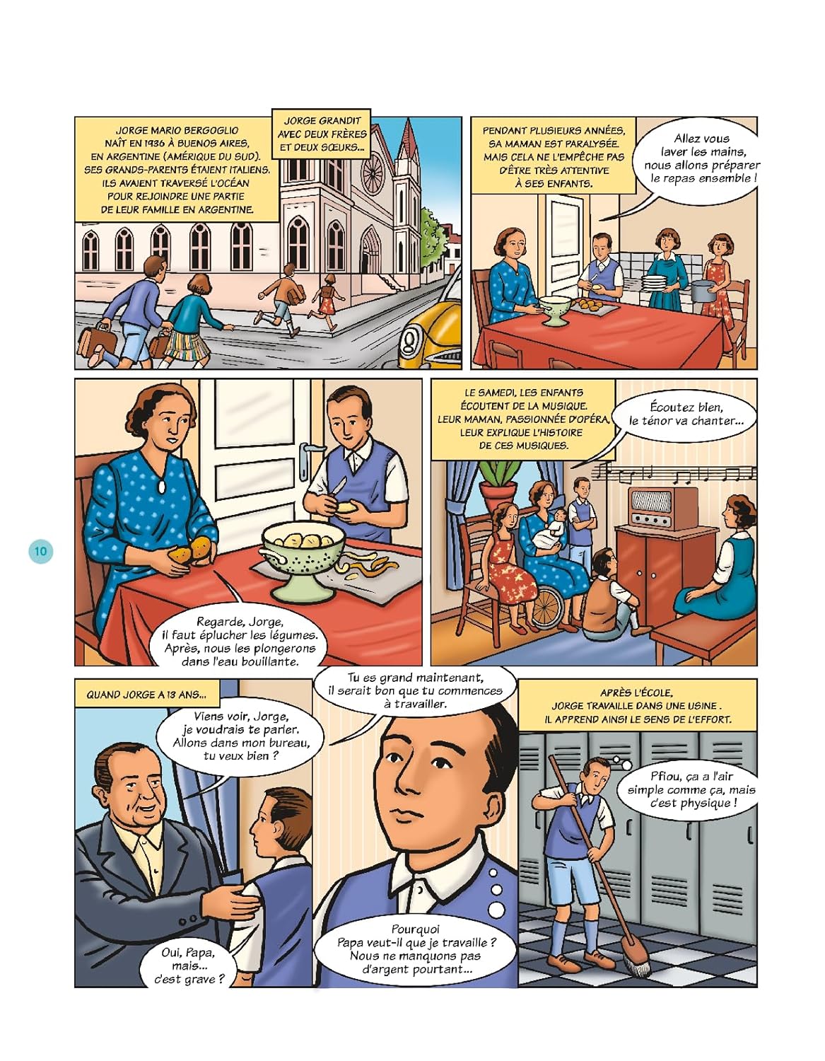 Pape François - saint Jean-Paul II - saint Jean XXIII en BD - Extrait 1