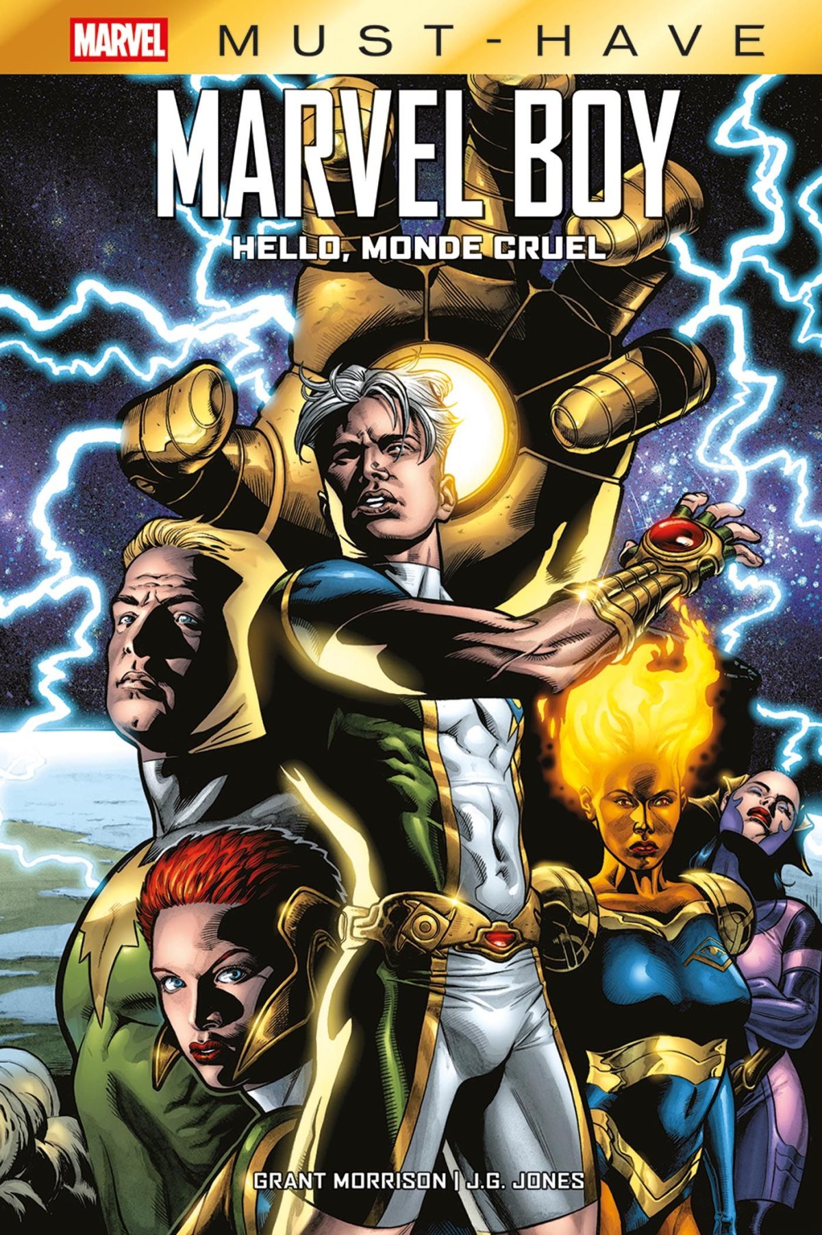 Marvel Boy - Hello, monde cruel par Grant Morrison, J. G. Jones, Sean Parsons et Ryan Kelly - Couverture