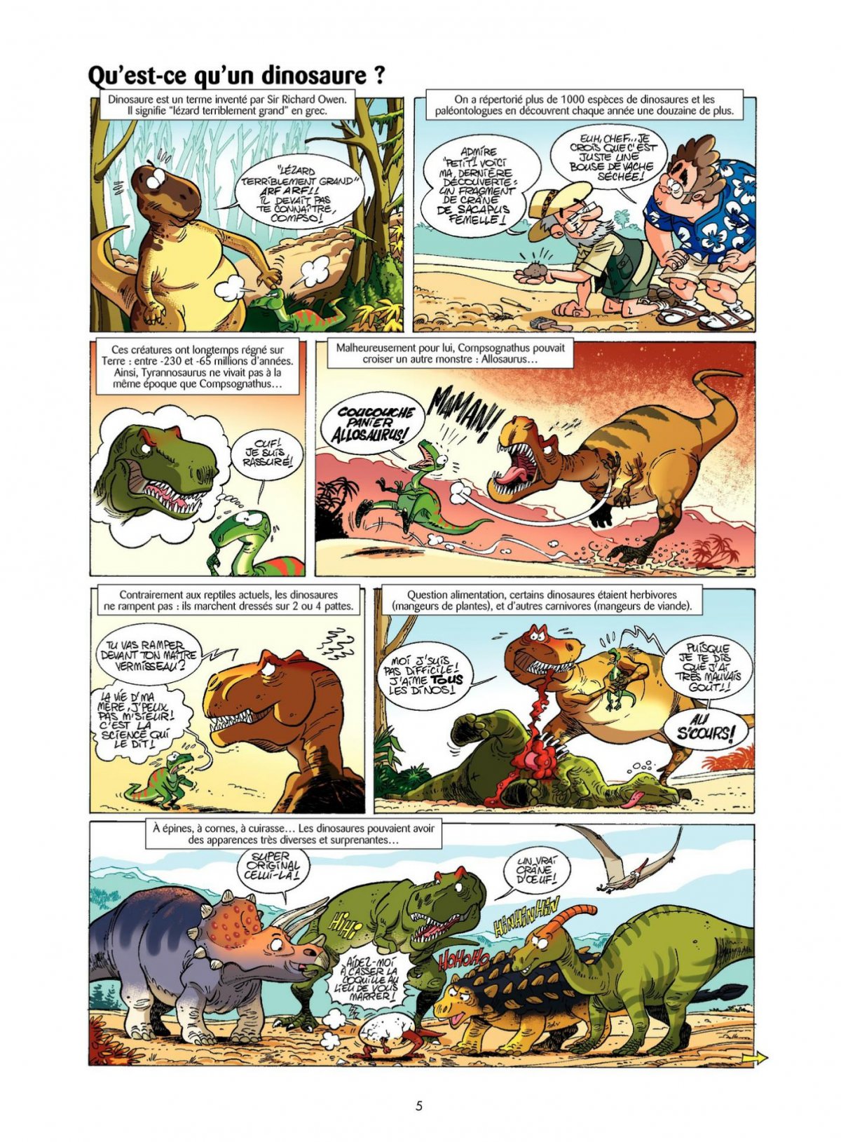 Dinosaures en BD (Les) 1 - Extrait 1
