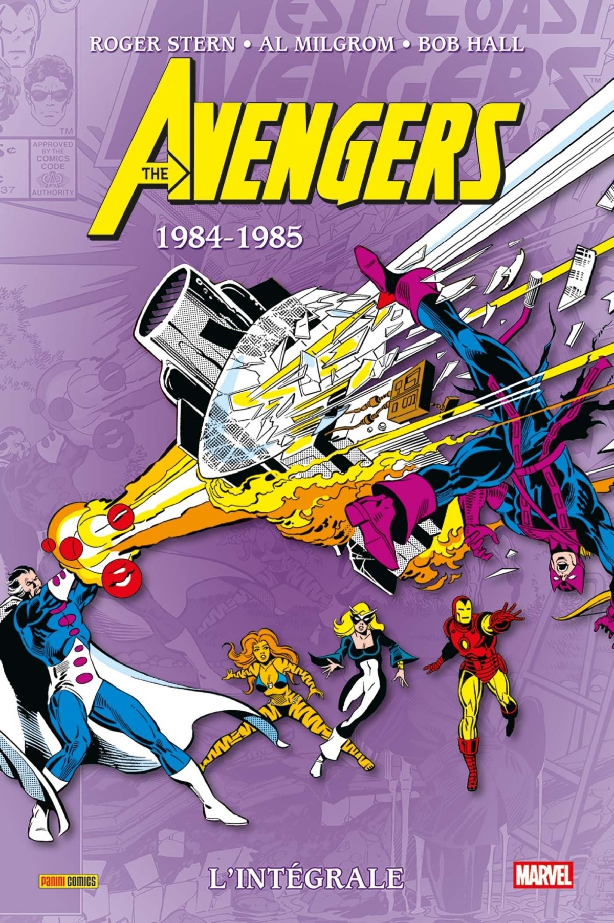  Avengers (The) Intégrale 1984-1985 - Série Avengers (The) Intégrale par Roger Stern, Bob Harras, Bob Hall, Al Milgrom et Luke McDonnell - Couverture