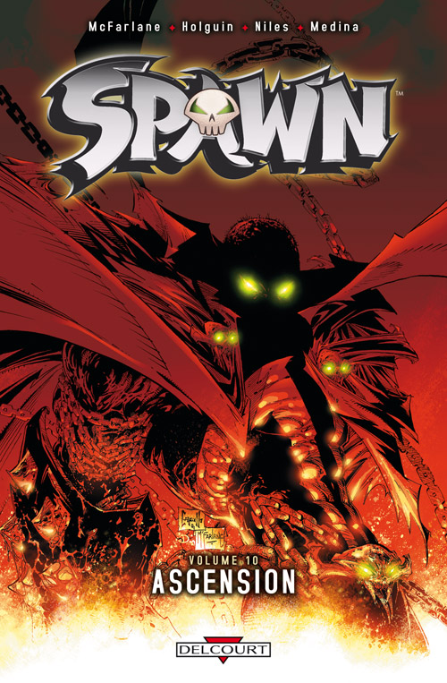 Ascension - Série Spawn par Brian Holguin, Todd McFarlane, Steve Niles, Crime Lab Studios, Victor Olazaba, Allen Martinez, Danny Miki, Sean Parsons, Angel Medina et Greg Capullo - Couverture