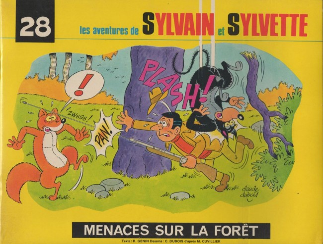 Menaces sur la forêt - Série Sylvain et Sylvette par Robert Génin et Claude Dubois - Couverture