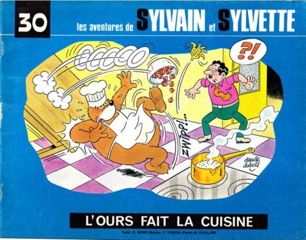 Ours fait la cuisine (L') - Série Sylvain et Sylvette par Robert Génin et Claude Dubois - Couverture