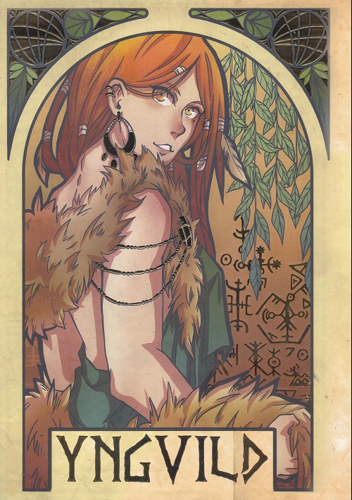 Feu et la cendre (Le) - Série Yngvild par Jellexia.H - Couverture