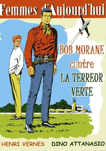 Terreur verte (La) - Série Bob Morane par Henri Vernes et Dino Attanasio - Couverture