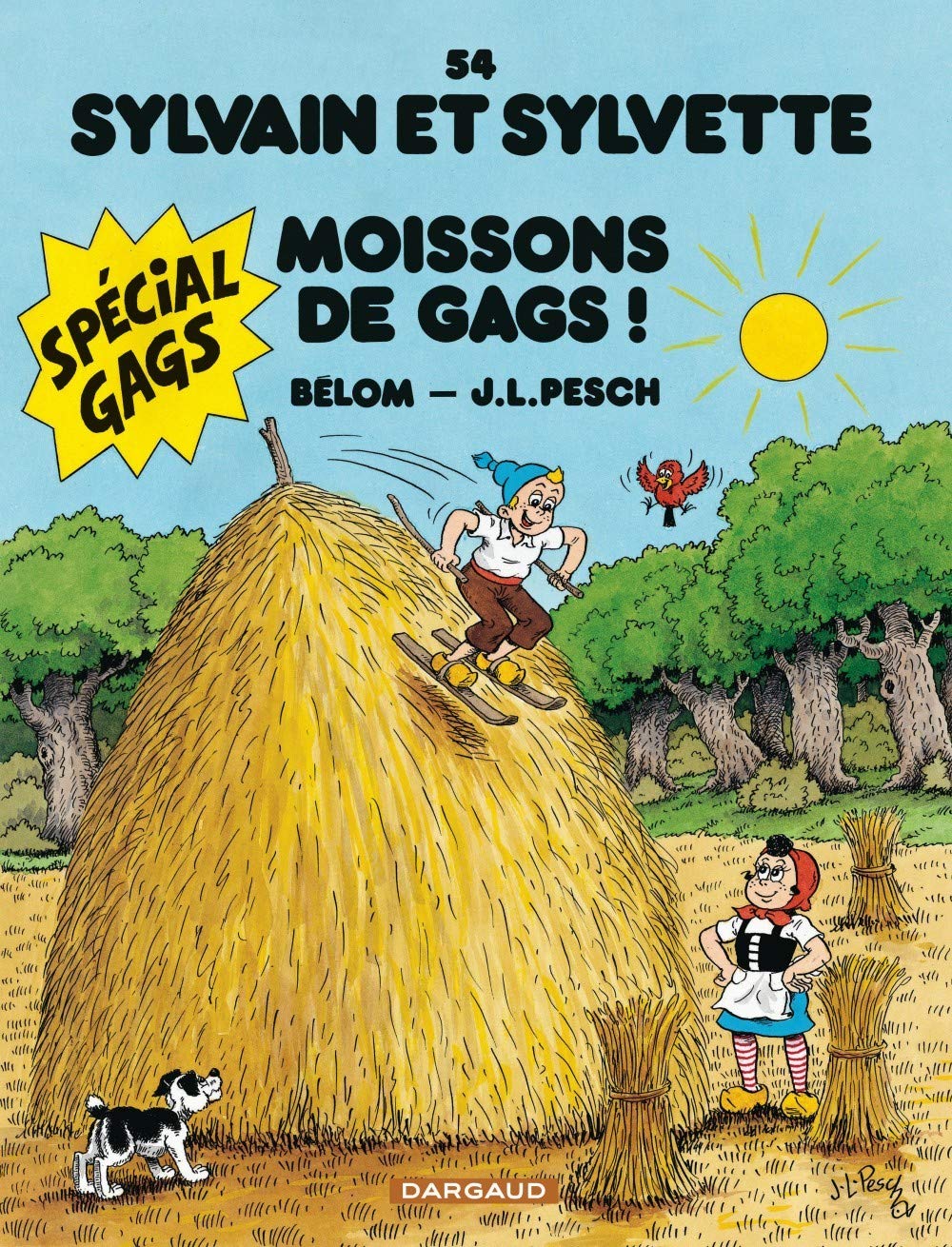 Moissons De Gags ! - Série Sylvain et Sylvette par Bélom et Jean-Louis Pesch - Couverture