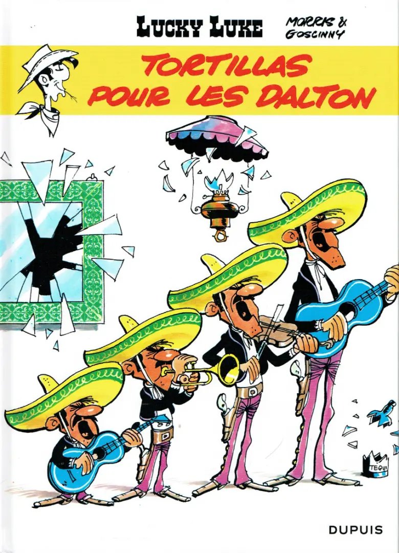Tortillas pour les Dalton - Série Lucky Luke par René Goscinny et Morris - Couverture