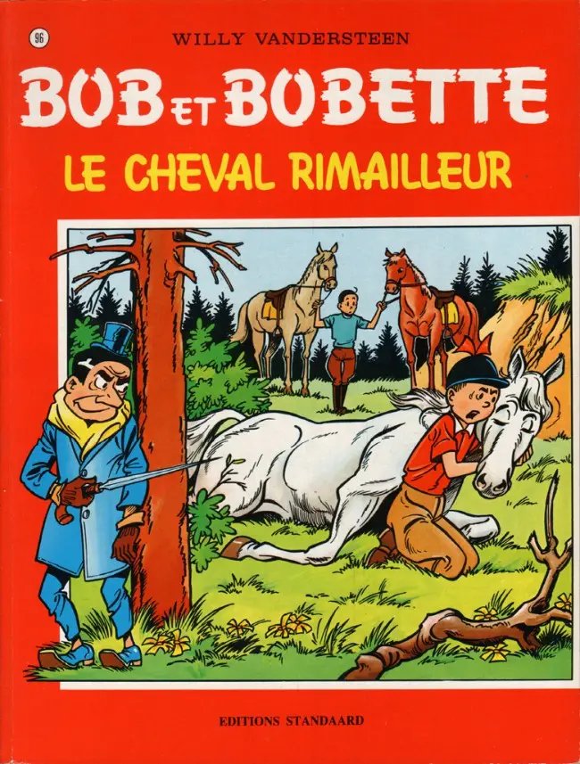 Cheval rimailleur (Le) - Série Bob et Bobette par Willy Vandersteen - Couverture