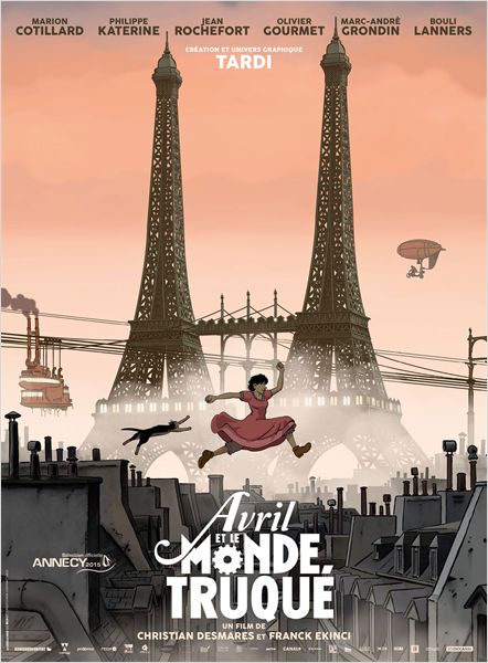 Avril et le Monde Truqué primé à Annecy