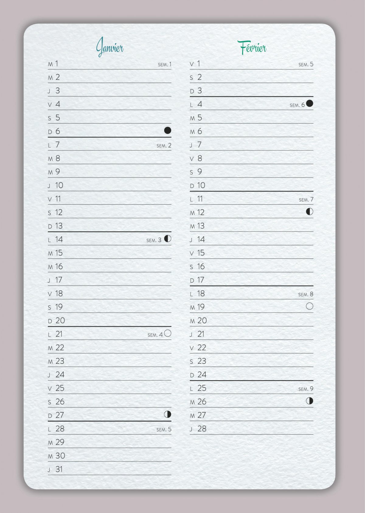 Emma et Capucine - Agenda 2018-2019 - Extrait 1