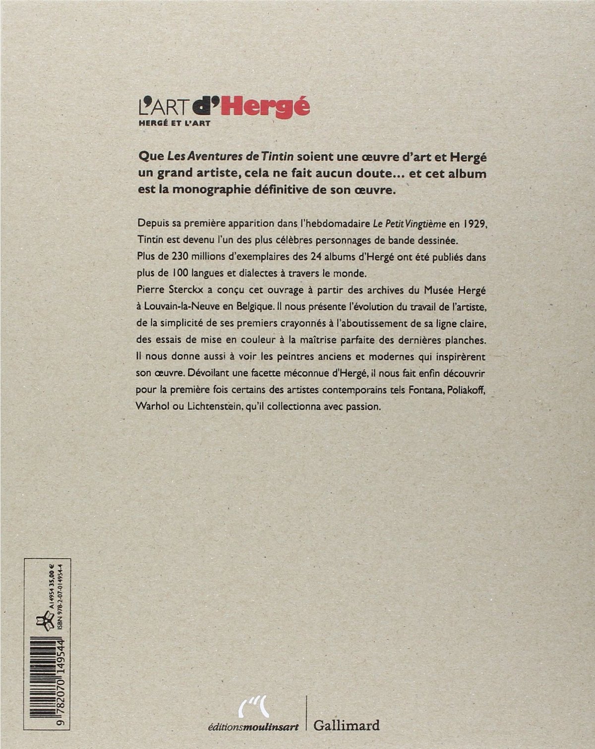 Art d'Hergé (L') - Extrait 1