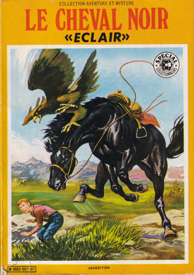 Spécial collectionneurs - Série Éclair le cheval noir par Giovanni Crivello - Couverture
