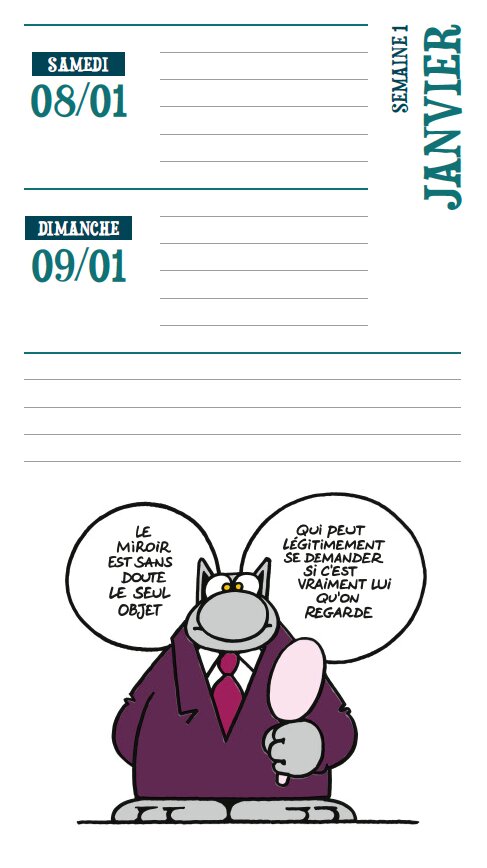 Mini-agenda Le Chat 2022 - Extrait 1