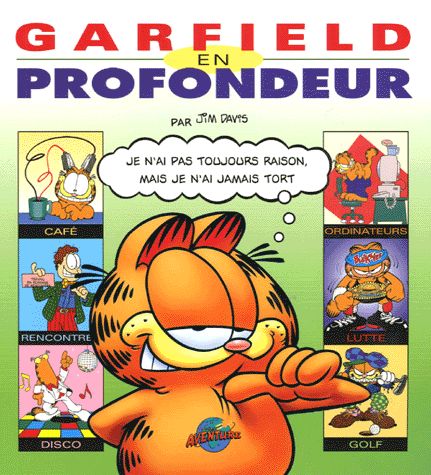 Garfield en profondeur - Série Garfield (Presses Aventures) par Jim Davis - Couverture