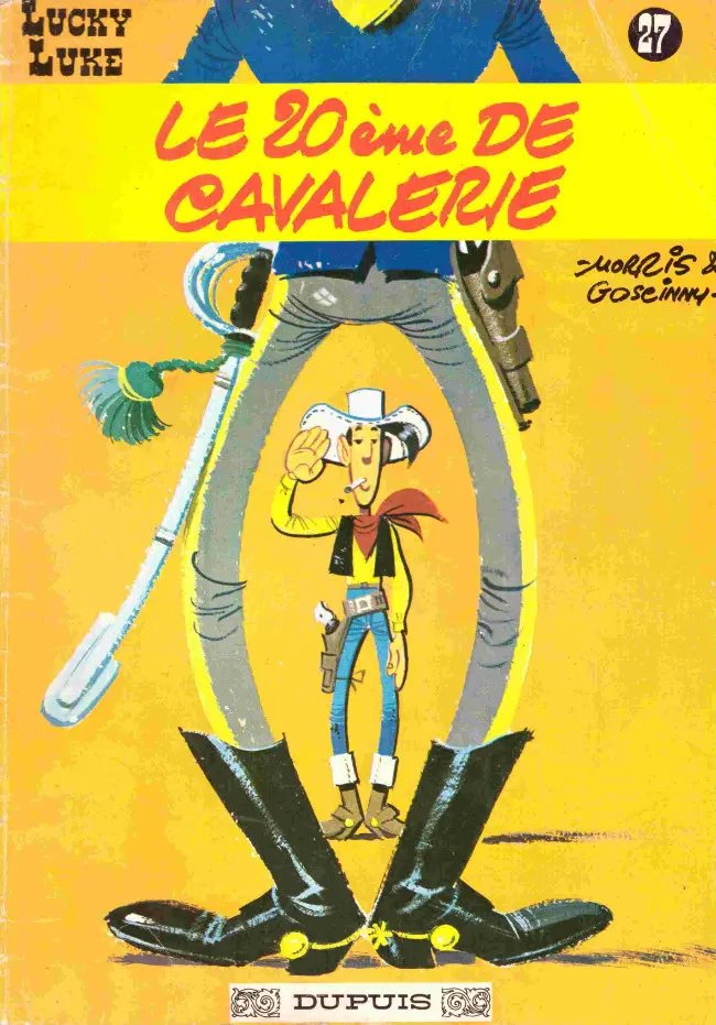 20ème de cavalerie (Le) - Série Lucky Luke par René Goscinny et Morris - Couverture