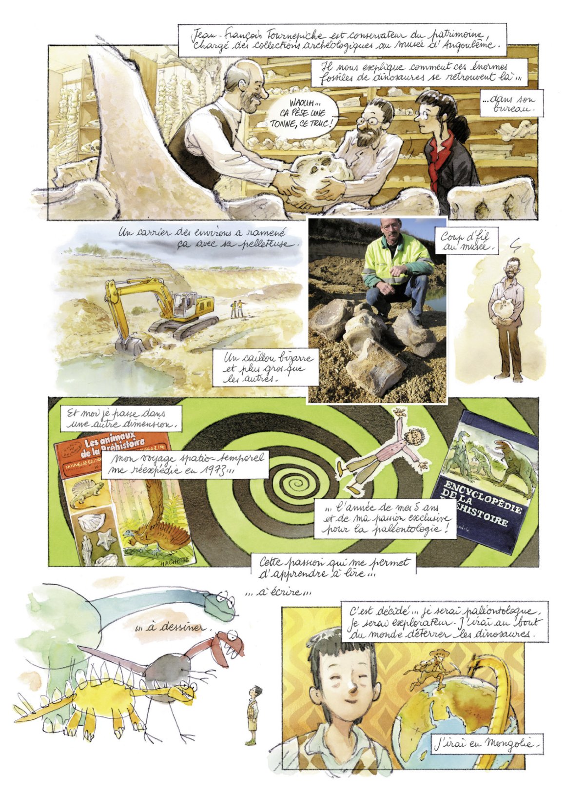 Dinosaures du paradis (Les) - Naissance d'une aventure paléontologique - Extrait 1