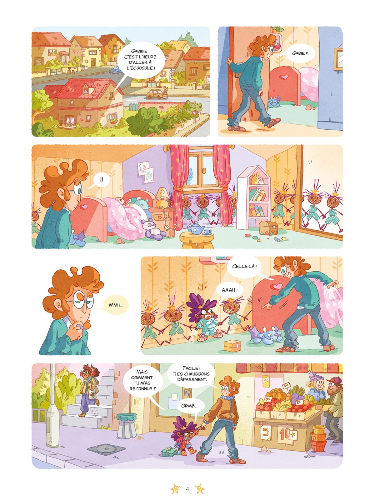 Gabie aux craies de couleurs 2 - Extrait 1
