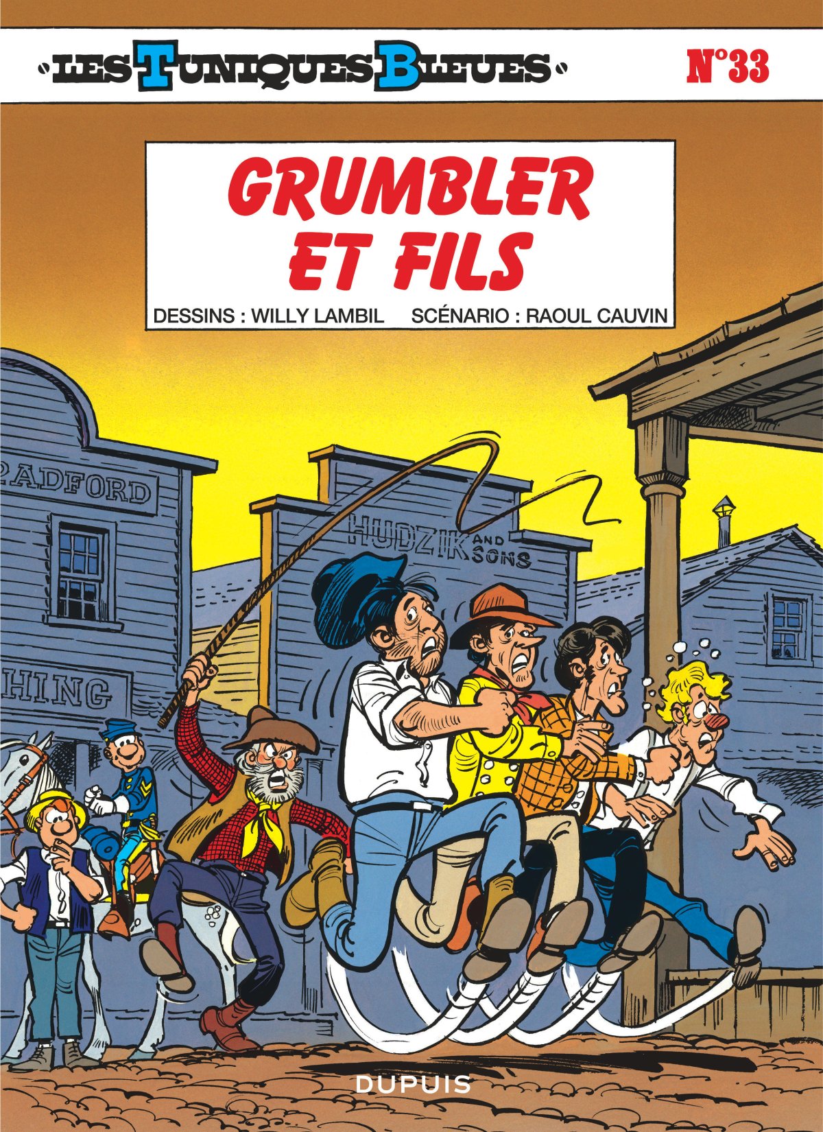 Grumbler et fils - Série Tuniques Bleues (Les) par Raoul Cauvin et Willy Lambil - Couverture