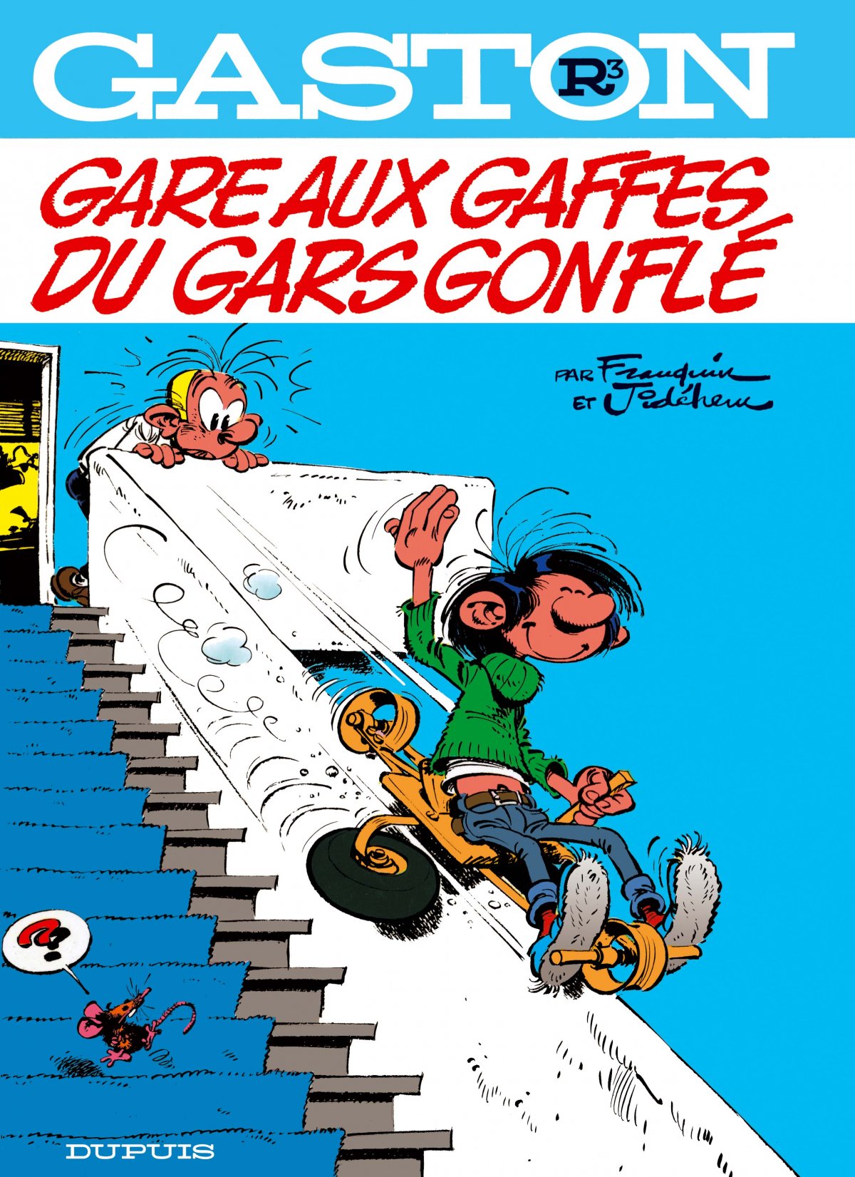 Gare aux gaffes du gars gonflé - Série Gaston (série classique) par André Franquin et Jidéhem - Couverture
