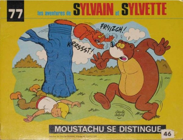 Moustachu se distingue - Série Sylvain et Sylvette par Claude Dubois - Couverture