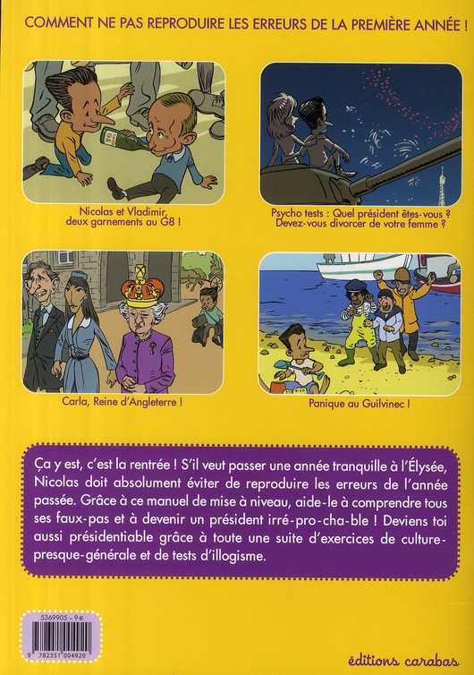 Manuel de mise à niveau à l'usage des Présidents de la République en exercice - 2e année à l'Elysée - Extrait 1