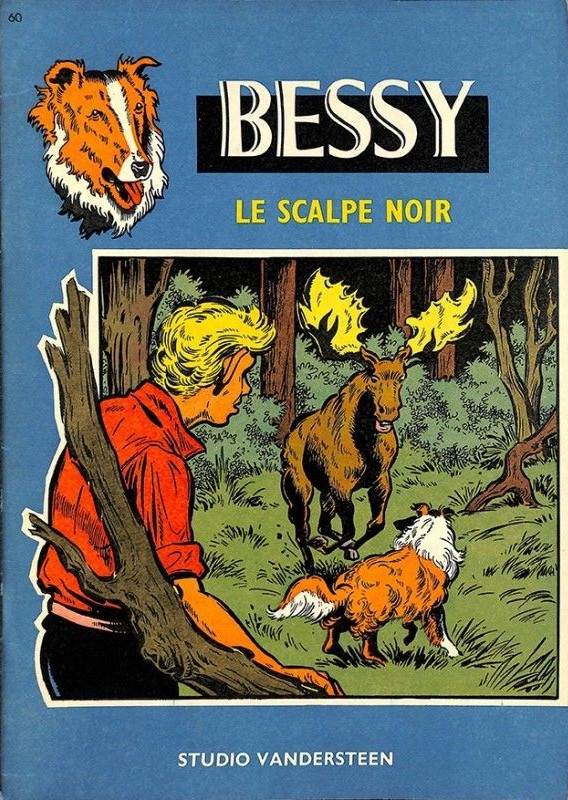 Le scalpe noir - Série Bessy par Willy Vandersteen - Couverture