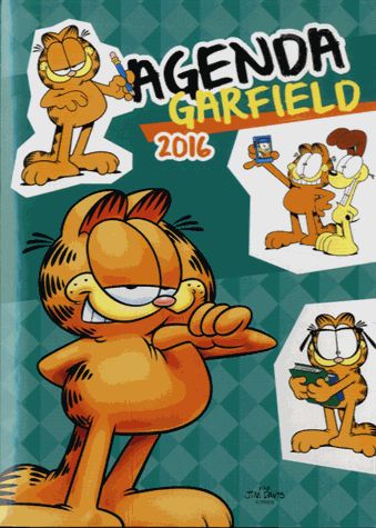 Agenda Garfield 2016 - Série Garfield (Presses Aventures) par Jim Davis - Couverture