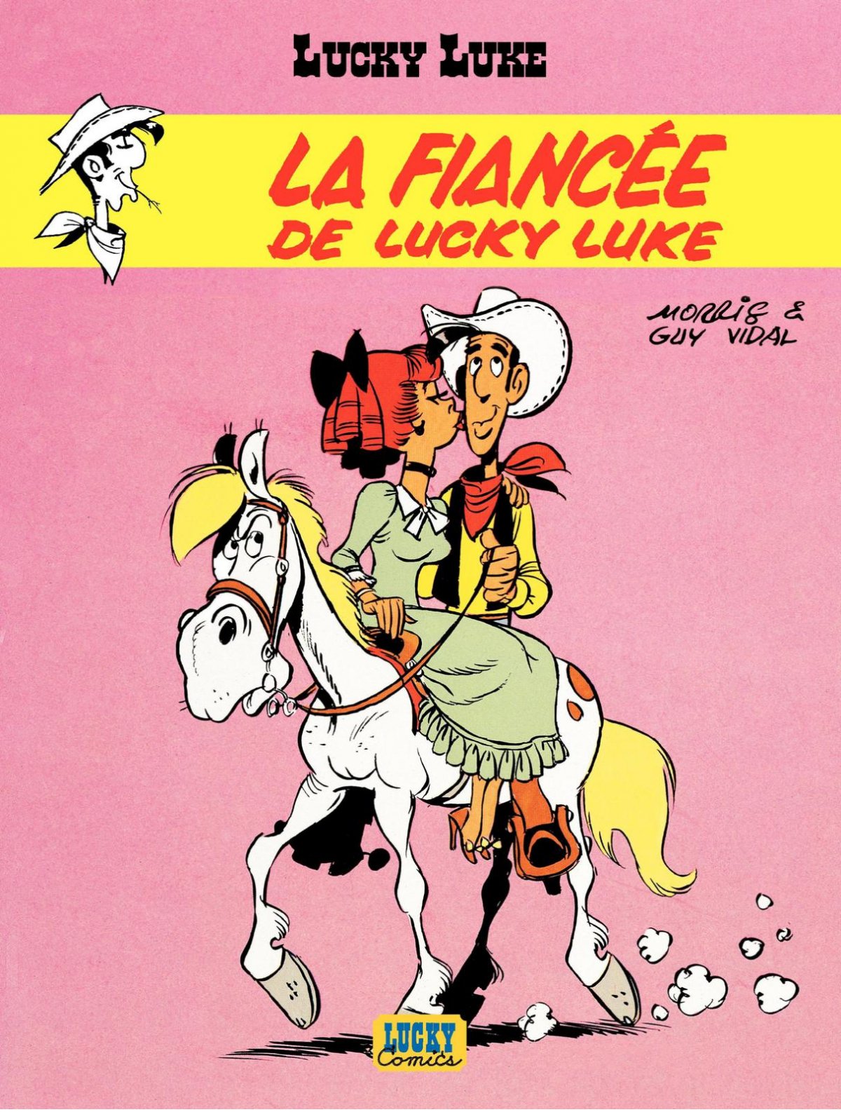 Fiancée de Lucky Luke (La) - Série Lucky Luke par Guy Vidal et Morris - Couverture